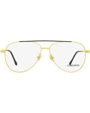 Longines Lg5003-H Pilot Eyeglasses 030 Deep- 56Mm/ Metal/Plastic (Acetate) - Black
