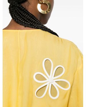 Fendi Embroidered Blouson Jacket - Yellow