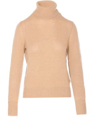 Allude Turtleneck Jumper - Natural