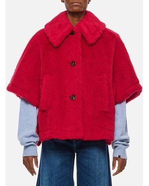 Max Mara Tenebre Teddy Cape - Red