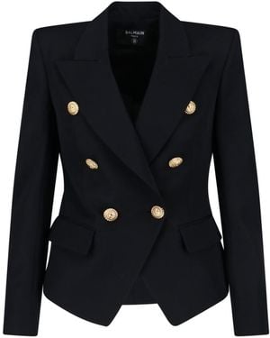 Balmain Double-Breasted Blazer - Black