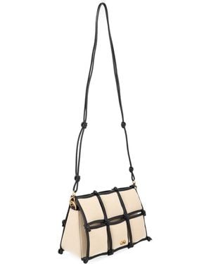 Cult Gaia Shoulder Bag Puff Cotton Canvas - Natural
