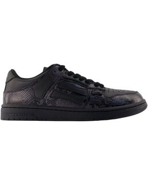 Amiri Printed Python Skel Top Low Sneakers - Black