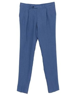 Rota Pleated Tailored Trousers - Blue