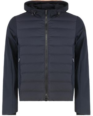 Rrd Summer Hooded Short Down Jacket - Blue
