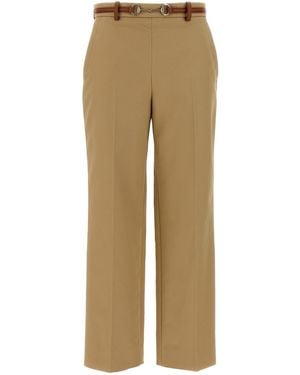 Gucci Horsebit Trousers - Natural