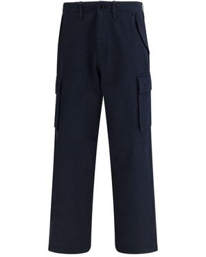 Burberry Cotton Cargo Pants - Blue