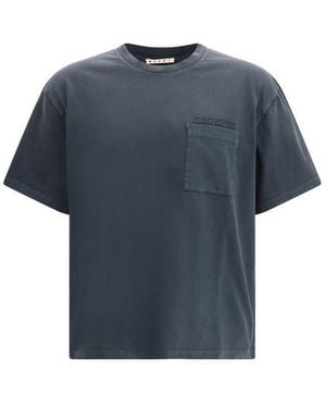 Marni Cotton T-Shirt - Blue