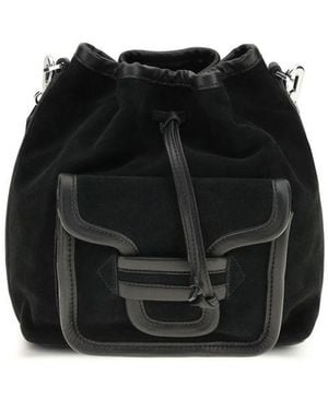 Pierre Hardy Calf Leather Bos Taurus Backet Bag - Black