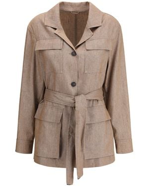 Brunello Cucinelli Safari Jacket - Brown
