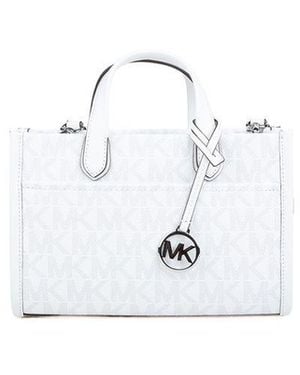 Michael Kors Tote Bag 89.Coated Canvas Tote-Bags - White