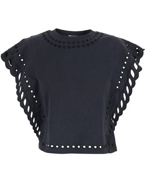 Isabel Marant Isabel Marant Etoile Marant Étoile Odyle Cotton T-Shirt - Blue