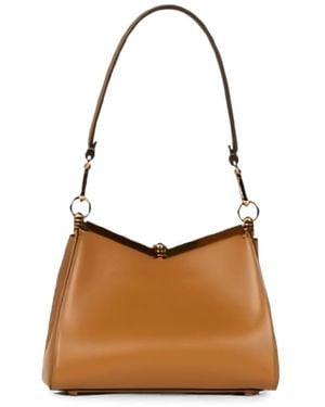 Etro Shoulder Bag Vela Small Calf Leather - White