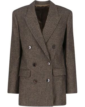 Isabel Marant Jevima Double-Breasted Blazer - Brown