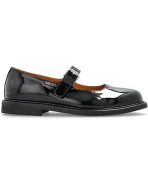KENZO Leather Ballet Flats - Black