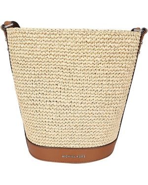 MICHAEL Michael Kors Small Open Top Townsend Bucket Bag - Natural
