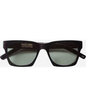 FACE HIDE Logo Sunglasses Acetate - Black