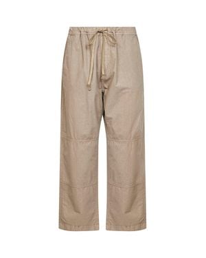Haikure Khaki Cotton Gene Pop Ero Trousers - Natural