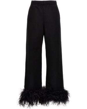 Prada Feather Trousers - Black