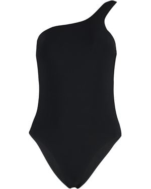 Isabel Marant Sage One-Shoulder Swimsuit - Black