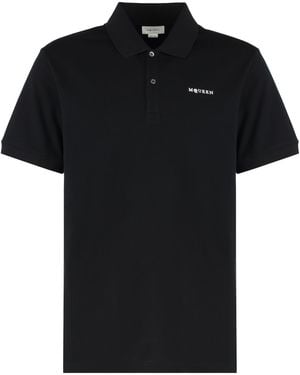 McQ Polo Shirt Cotton-Piqué - Black