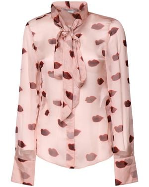 Stella McCartney Bow Lips Shirt - Pink