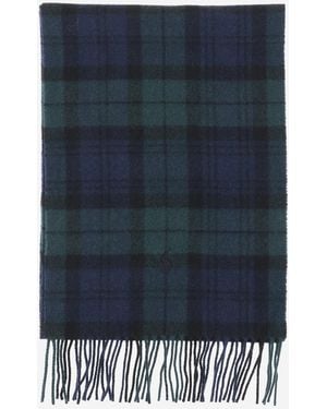 Polo Ralph Lauren Wool Scarf With Logo - Blue
