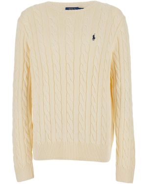Polo Ralph Lauren Crewneck Jumper Cotton Tops - Natural