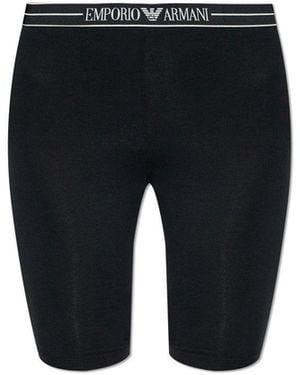 Emporio Armani Underwear Shorts From The Sustainability Collection - Black