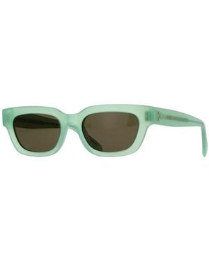 Celine Sunglasses Square Full Rim, Milky Mint Frame And Lens Cl40192I93E - Green