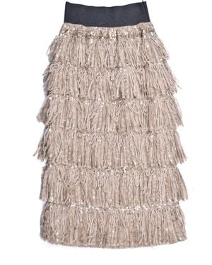 Brunello Cucinelli Skirt Mbbr03989_Cpj89 - Multicolour