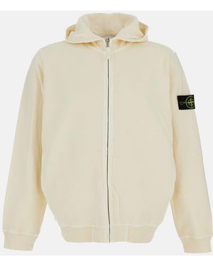 Stone Island Hoodie Jumper - Natural