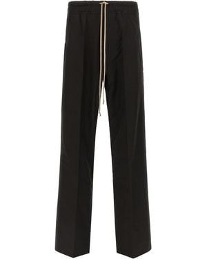 Rick Owens Cotton Casual Trousers - Black