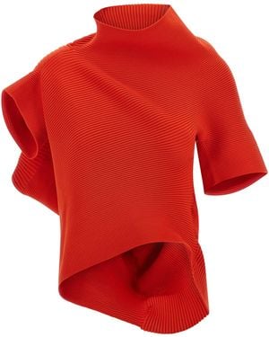 Issey Miyake 'Life Form' Top - Red