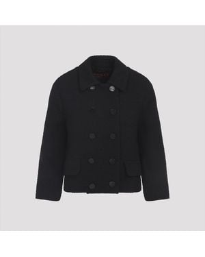 Gucci Boucle Jacket Wool Polyamide - Black