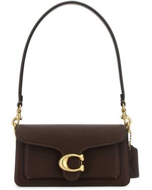 COACH Chocolate Leather Tabby 20 Shoulder Bag - Black