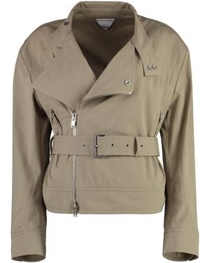 Bottega Veneta Bottega Veneta Cotton Blend Zipped Jacket - Green