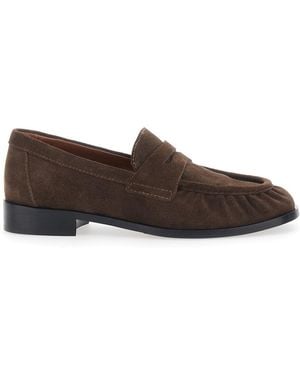 Strategia Revue Loafers With Rounded Toe - Brown