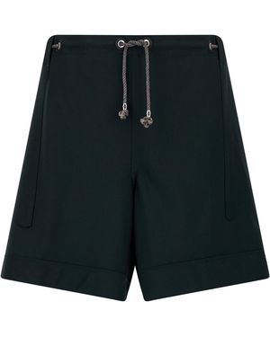 Kiko Kostadinov Virgin Wool Bermuda Shorts - Black