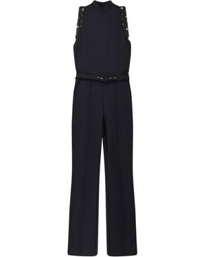 La Petite Robe Di Chiara Boni Taevy Jersey Jumpsuit - Blue