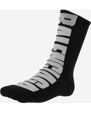 Balenciaga Stretch Cotton Socks - Black