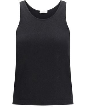 Brunello Cucinelli Cashmere Tank Tops - Black