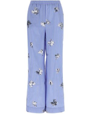 Le twins Giorno Trousers Cotton - Blue