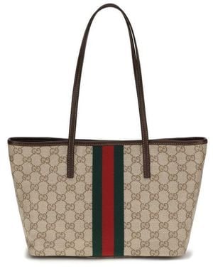 Gucci Cotton Shoulder Bag - Gray
