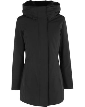 Woolrich Boulder Faux Fur Parka - Black