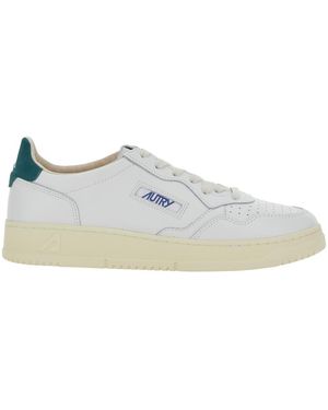 Autry Sneaker Medalist Low With Leather Details - White