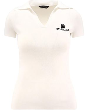Balenciaga Viscose Blend Sweater - Natural