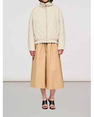 OOF WEAR Puffer Jacket Shiny Nylon Giacca - Natural