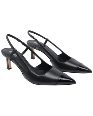 MICHAEL Michael Kors Michael Kors With Heel Calf Leather/Rubber Sole - Black