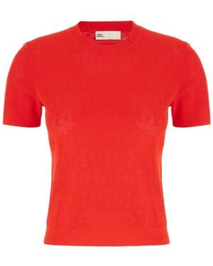 Tory Burch Viscose Blend Top - Red